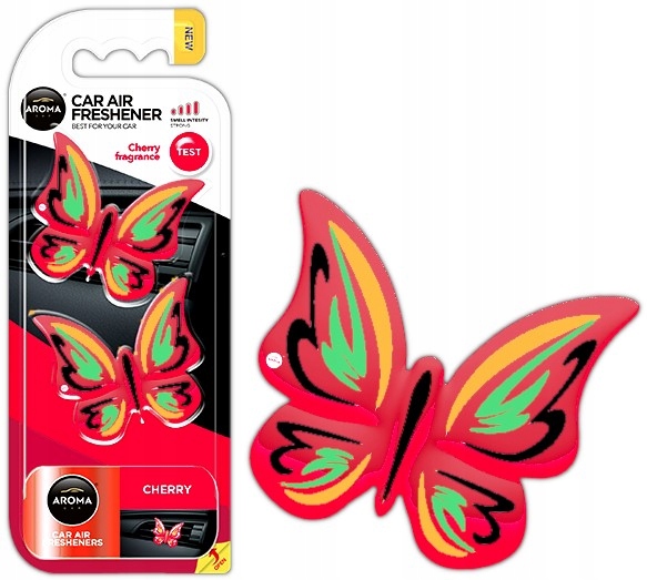 

Aroma Car Butterfly Motyle Cherry Wiśniowe zapachy