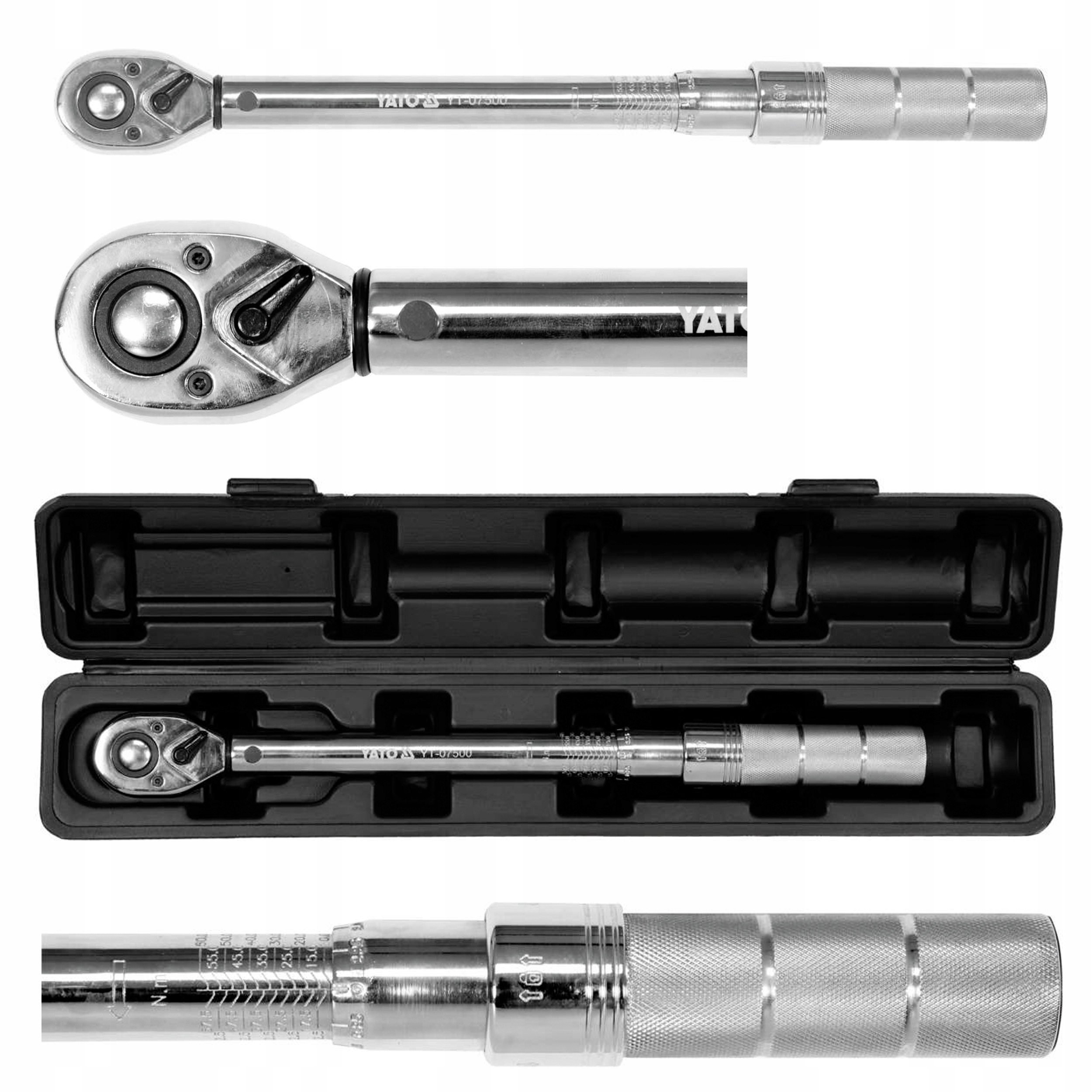 

Klucz dynamometryczny 3/8" 10-60Nm YT-07500