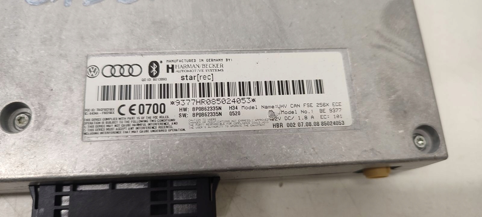 module bluetooth aerial Audi A4 B7 Cabrio 2,0 TDI