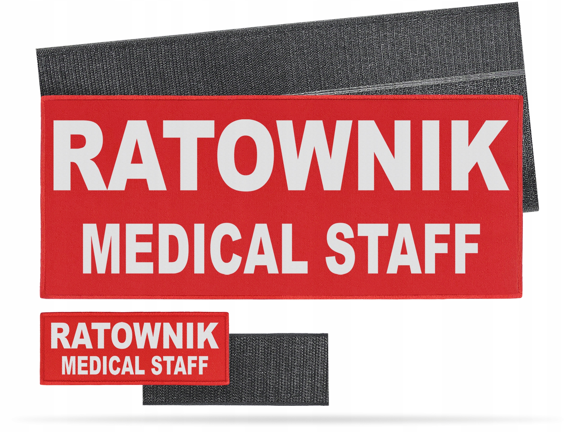 ZESTAW EMBLEMATÓW Z RZEPEM RATOWNIK MEDICAL STAFF