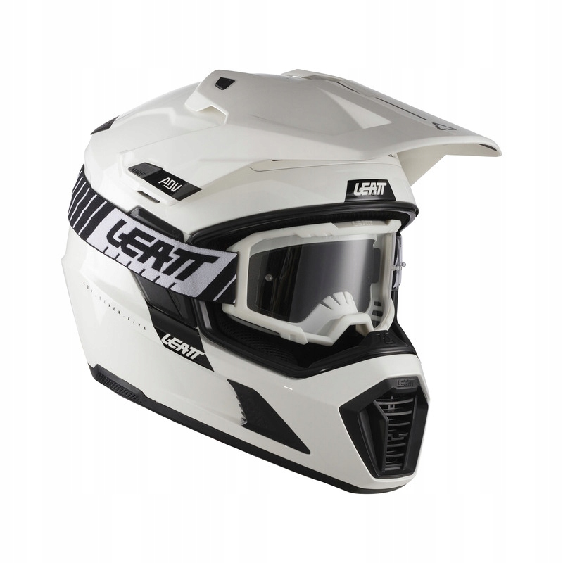 Motocyklová Prilba S Okuliarmi Leatt Adv 7.5 White (XL)