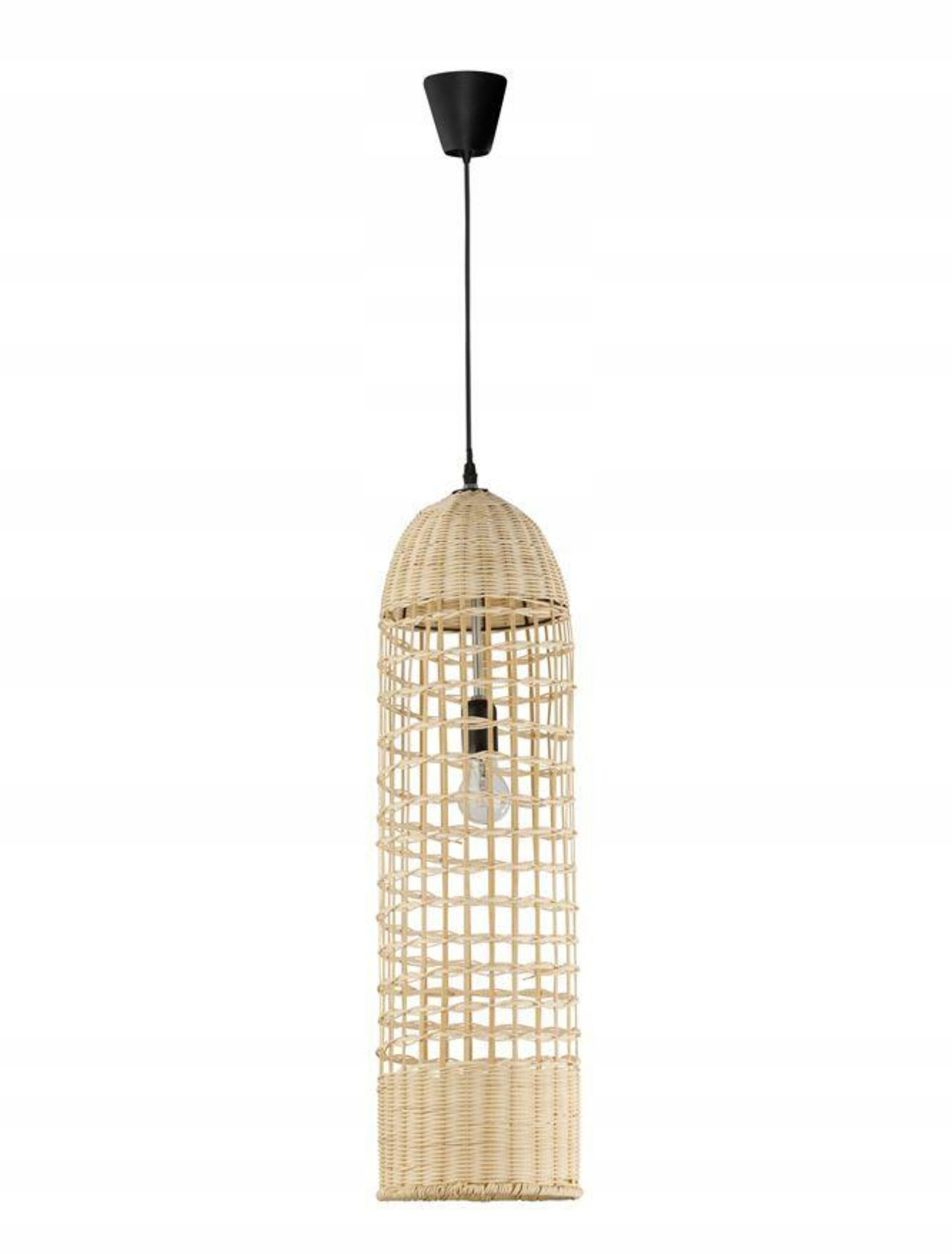 Závěsné svítidlo Nova Luce Mia ratan železo E27 1x12W IP20