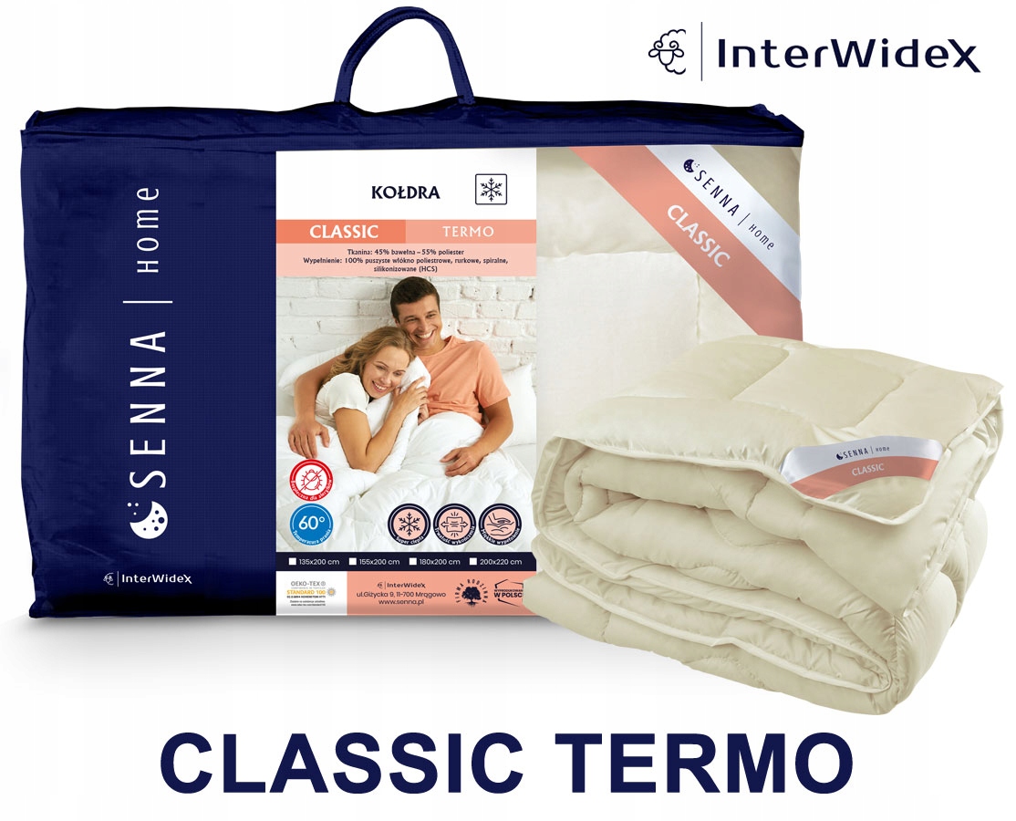 Kołdra Super Ciepła INTER-WIDEX TERMO 135x200 HIT! Wyrób medyczny nie