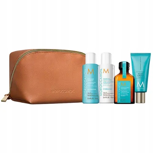 Moroccanoil Hydration zestaw nawilżający do włosów z kosmetyczką