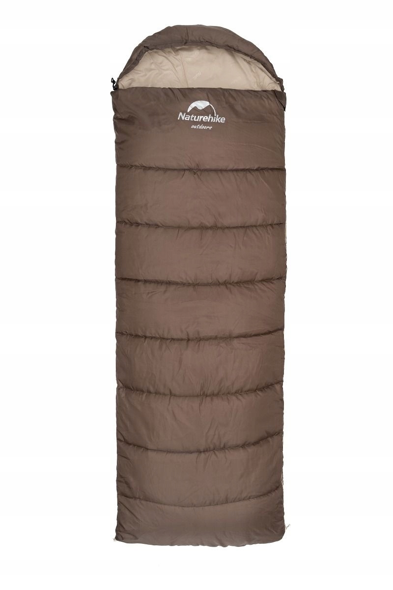 Turistický spací pytel Naturehike U350S NH20MSD07 190x75 cm hnědý levý
