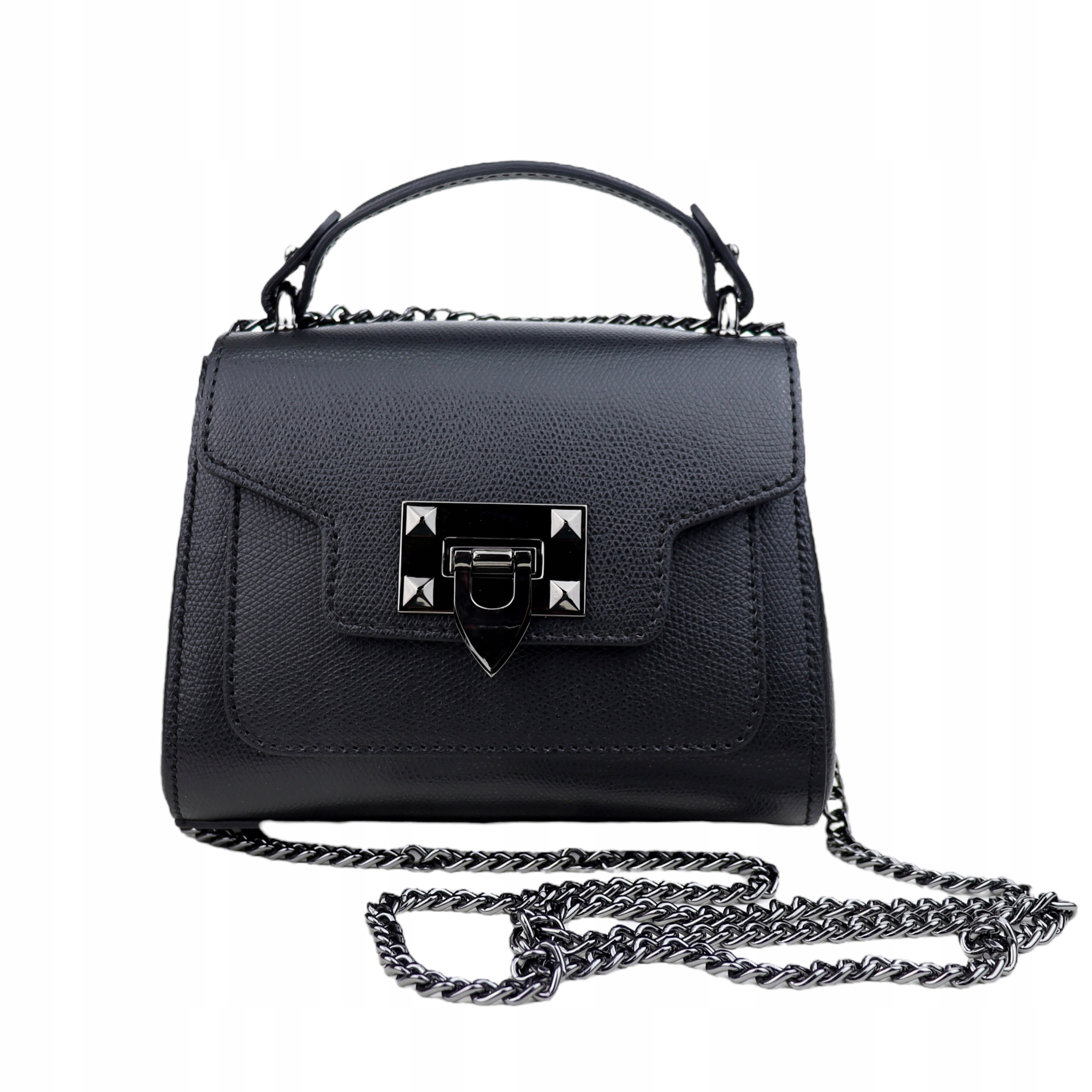 Torebka Licowa skóra naturalna Perla Mini Czarny Stan opakowania oryginalne