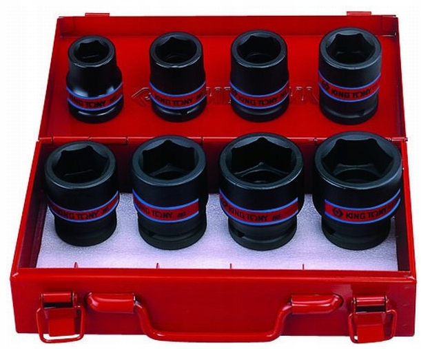 NASADKI UDAROWE 3/4 CALOWE 7/8-1-1/2 8sz 6k KING TONY ZESTAW 6408SP10