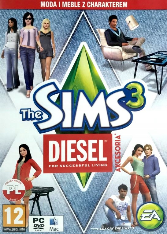 The Sims 3 Diesel Akcesoria (PC) klucz O