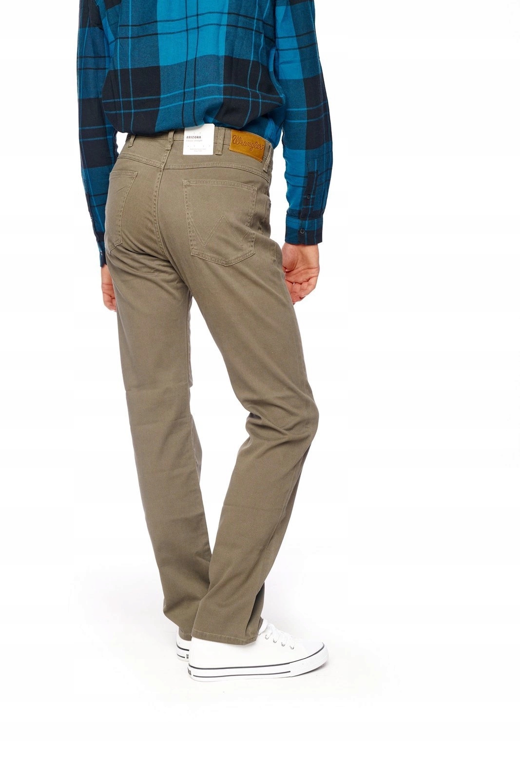 Pánské jednoduché kalhoty Wrangler Arizona Dusty Olive W12OXB275 40/34