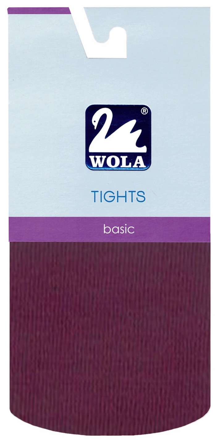WOLA RAJSTOPY GŁADKIE BAWEŁNA 128/134 RED PLUM Rozmiar 128