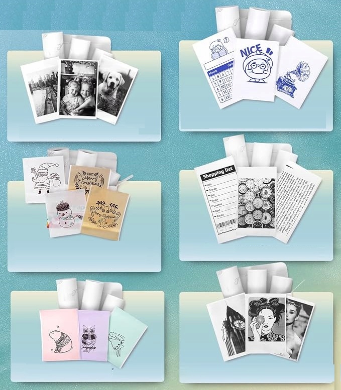 Phomemo M02 PRO Mini Drukarka Termiczna do Notatek Etykiet Samoprzylepnych Komunikacja Bluetooth