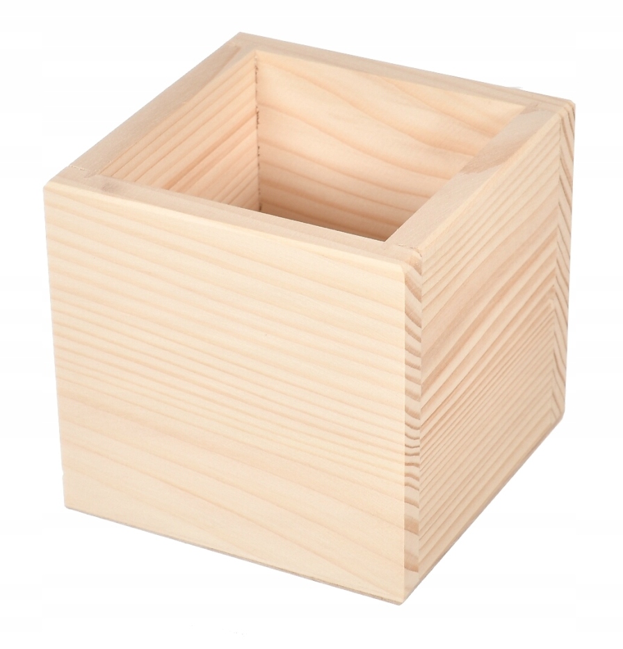 PRZYBORNIK DREWNIANY NA DŁUGOPISY KREDKI PĘDZLE Marka inny