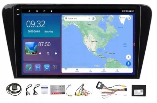 Gps A Android Rádio Škoda Octavia 3 2013-2019 Carplay Wifi Usb Bt 4/64GB