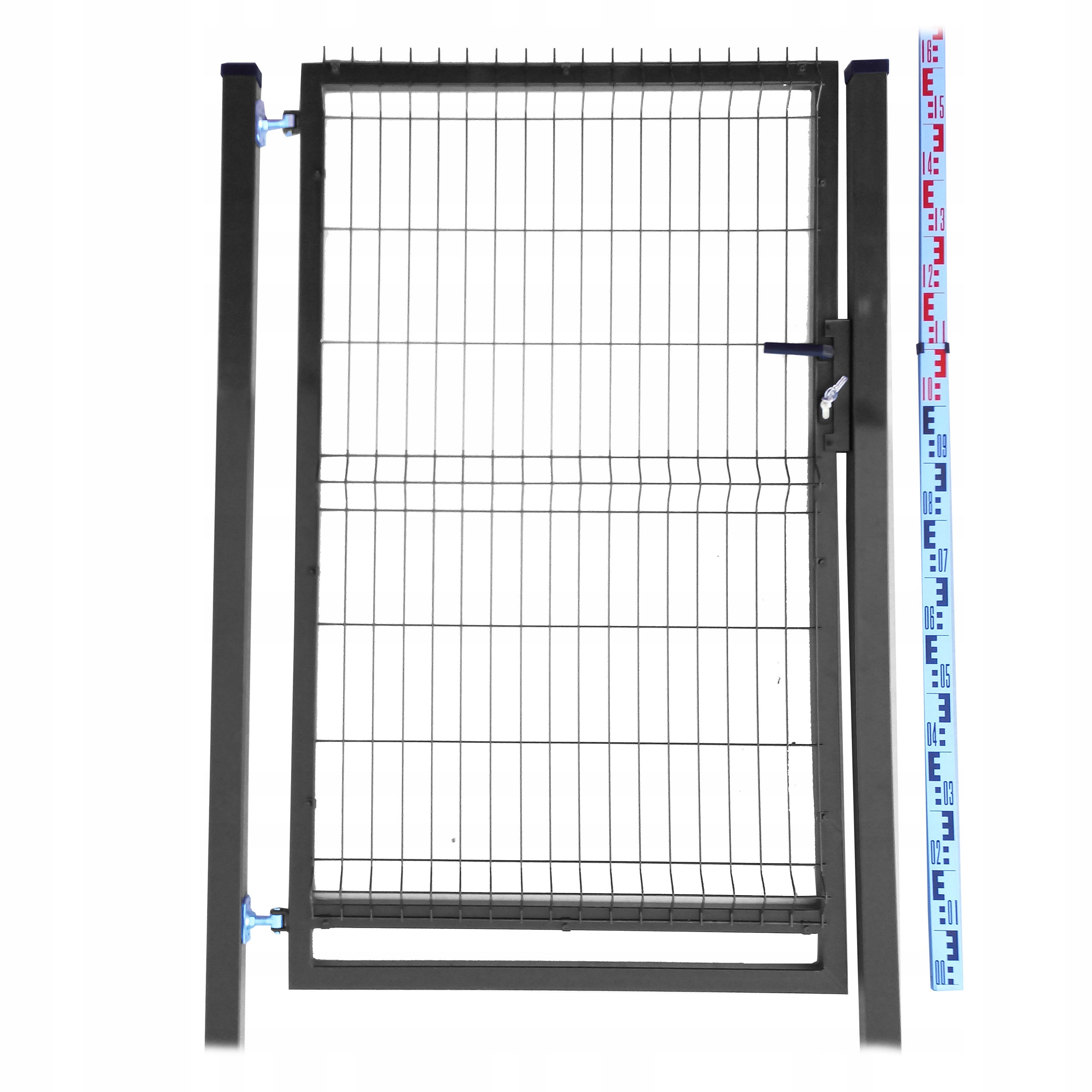 Branka 160cm černá Panelová dva Sloupky RAL9005 plotová 163cm