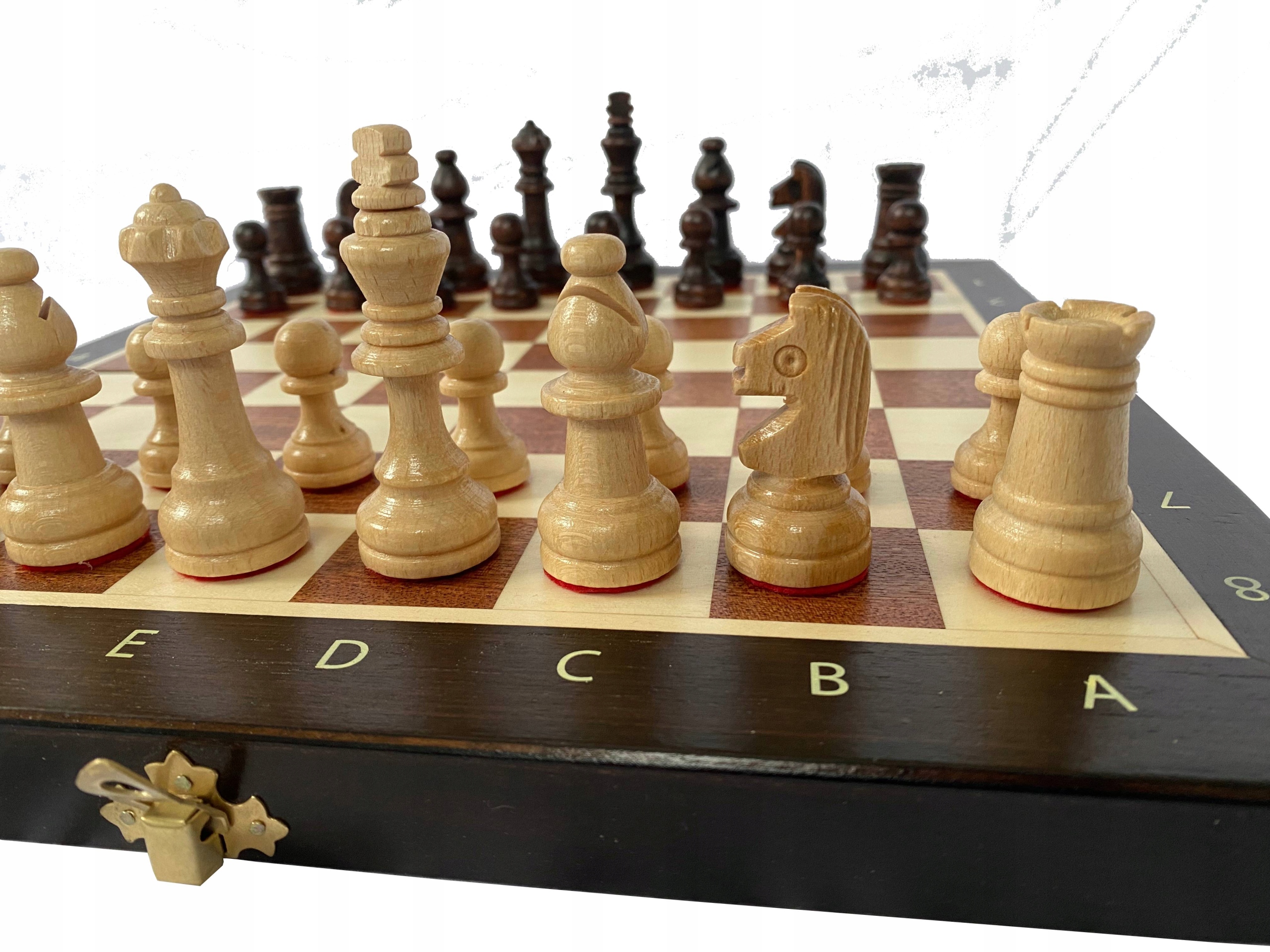Szachy wykonane z Mahoniu Jawora Hebana - PRODUCENT