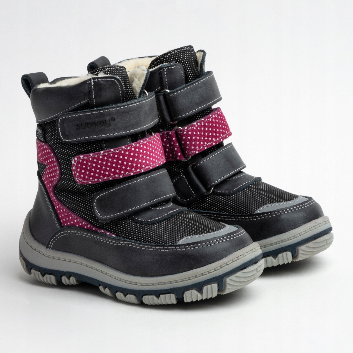 Śniegowce SKÓRZANE wodoodporne ocieplane Sunway Płeć dziewczynki