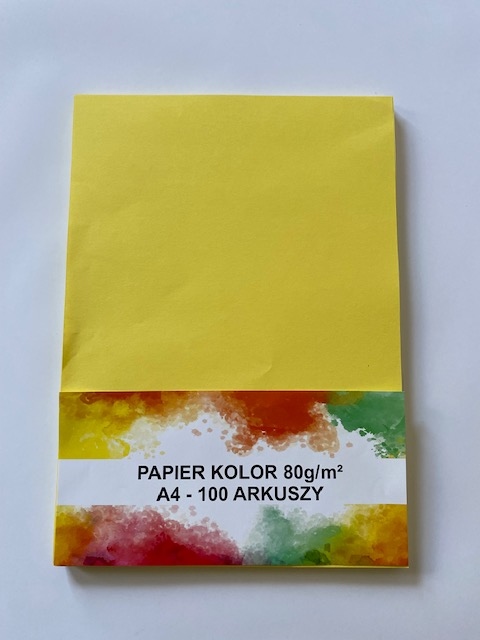 

Papier Kolor Żółty A4 80g 100 Arkuszy