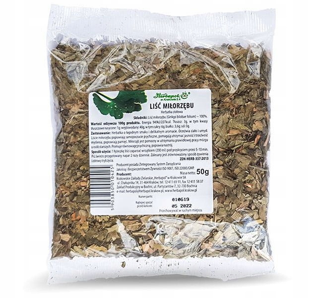 

Herbapol Liść Miłorzębu Pamięć Dobry Nastrój 50 g