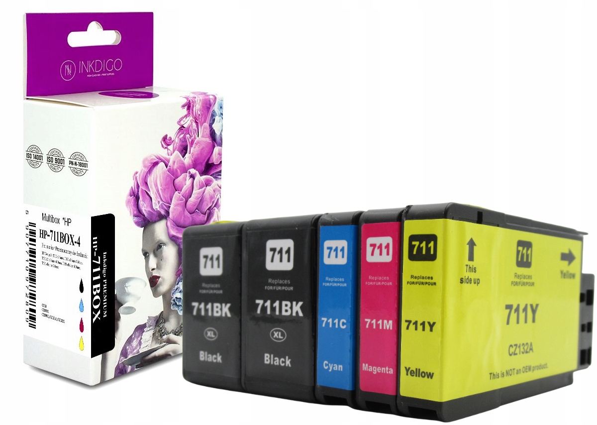 

5x Tusz do Hp 711 XL Designjet T120 T520 CZ133A