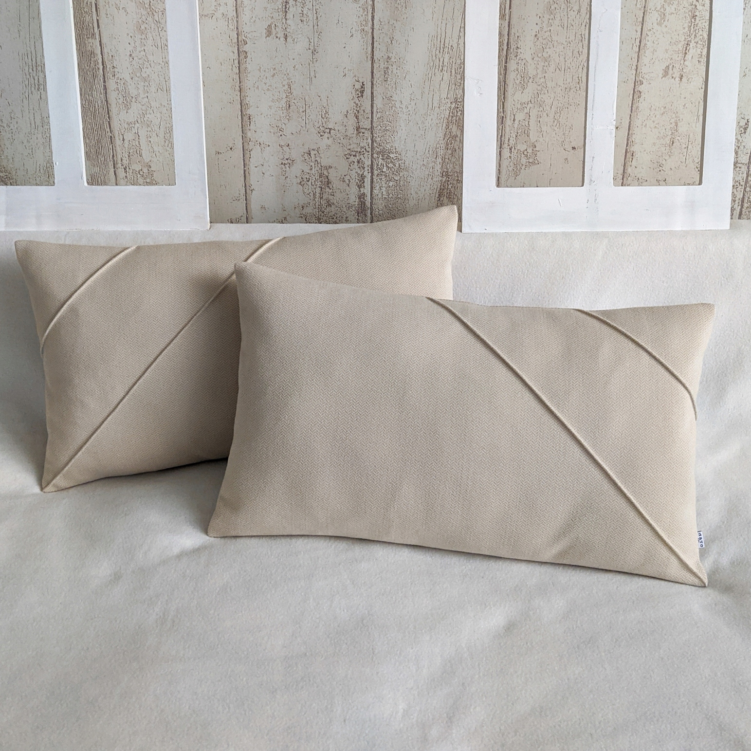 POSZEWKA dekoracyjna Boho jodełka komplet prawa i lewa beż 40x60 ASTO deco EAN (GTIN) 0088283003550