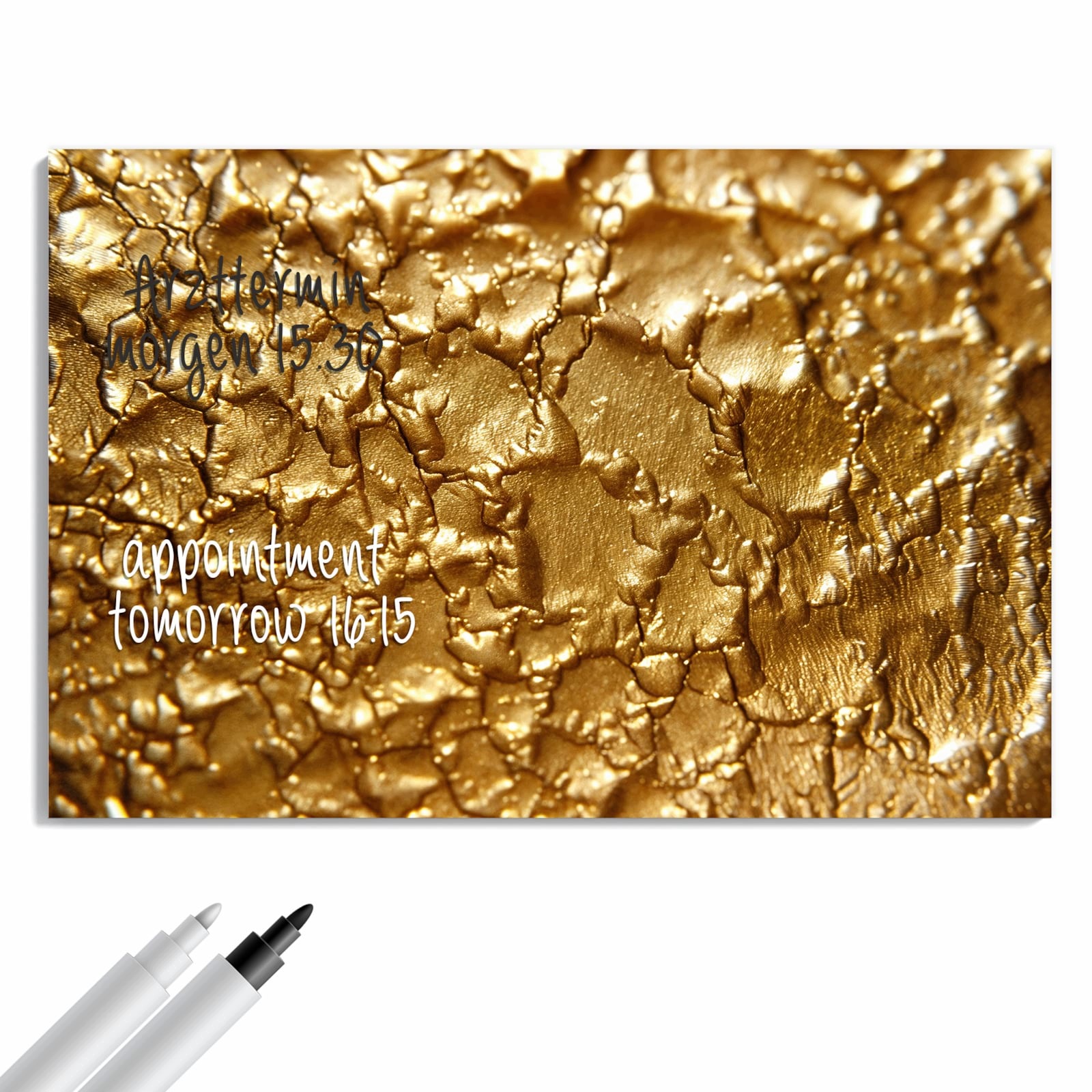 Magnetická tabule Zlaté Struktura 90 × 60 cm