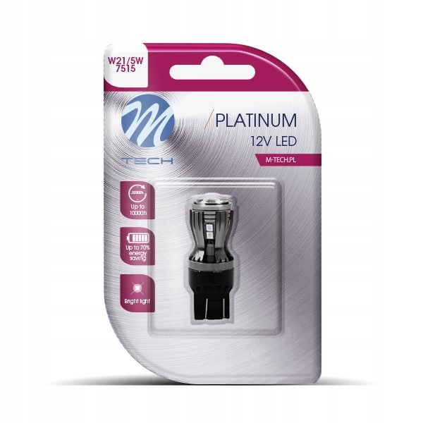 

Żarówka Led 12V-24V W21/5W Red Czerwona Canbus T20