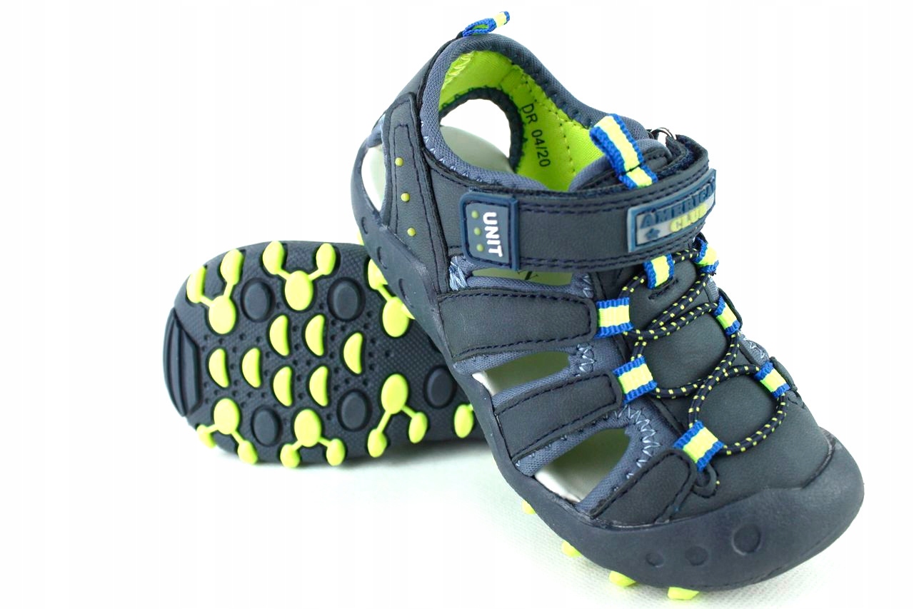 

American DR0420 Sandały Letnie Półbuty Rzepy r.30