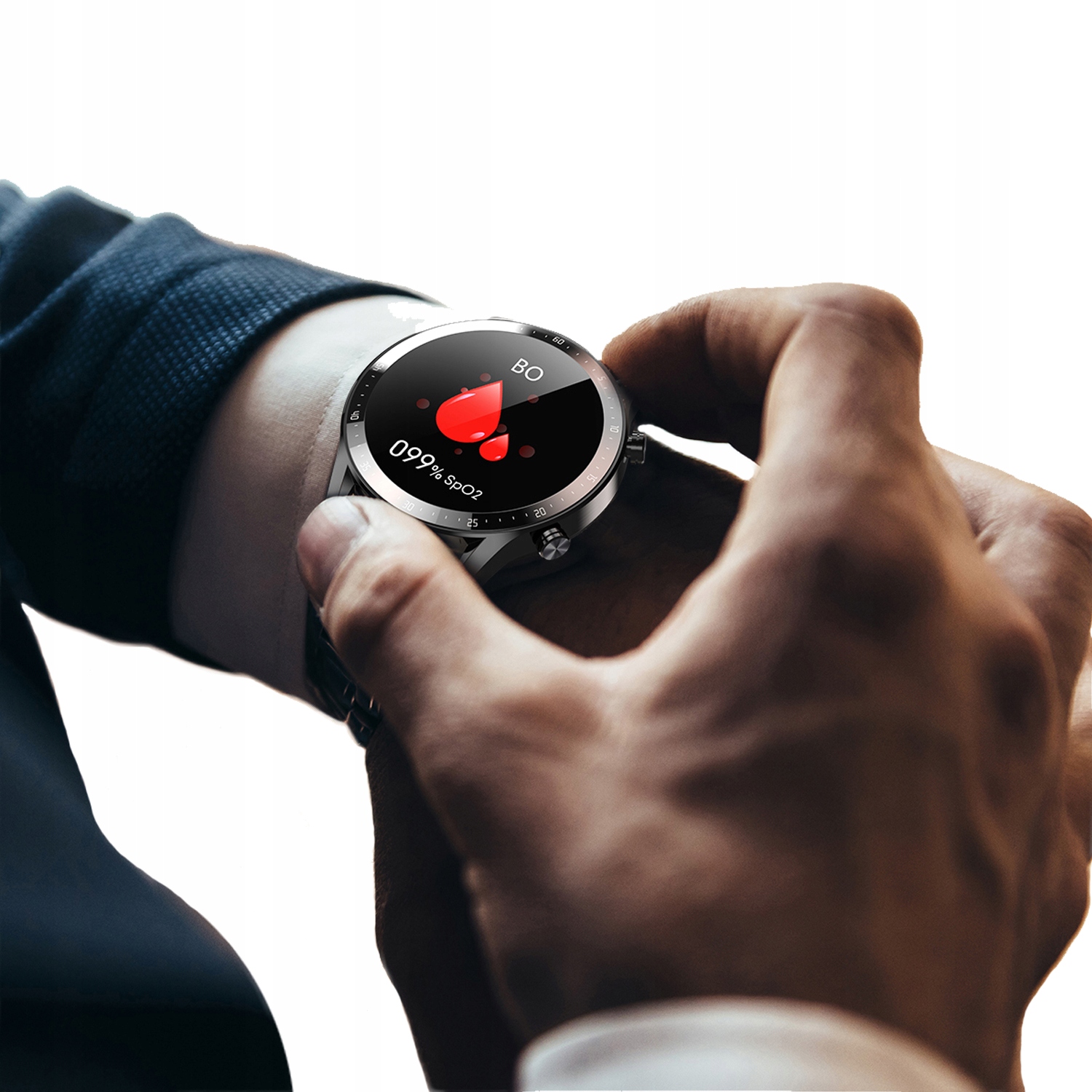 SMARTWATCH MĘSKI ZEGAREK SPORTOWY POLSKIE MENU ROZMOWY SMART WATCH POMIARY Kompatybilność systemowa Android iOS Windows Phone