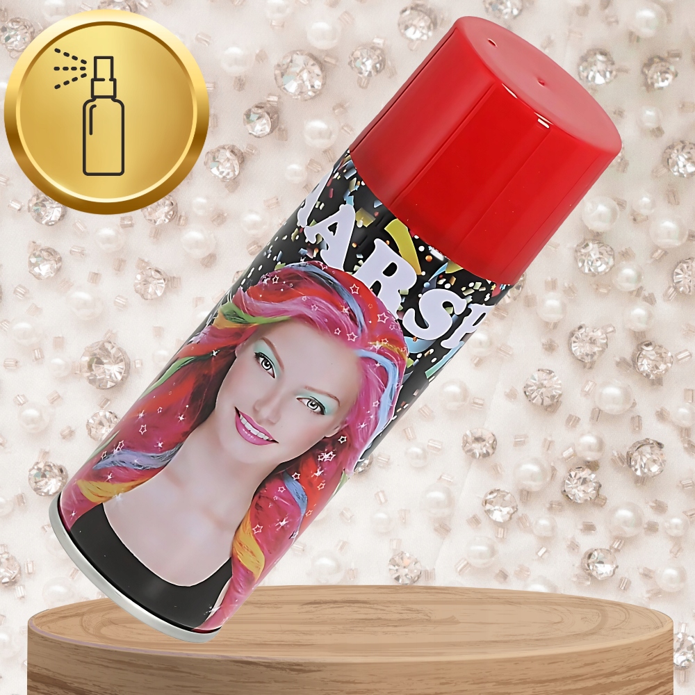 Barvící Sprej Na Vlasy Lak Červený Brokat 250 ml