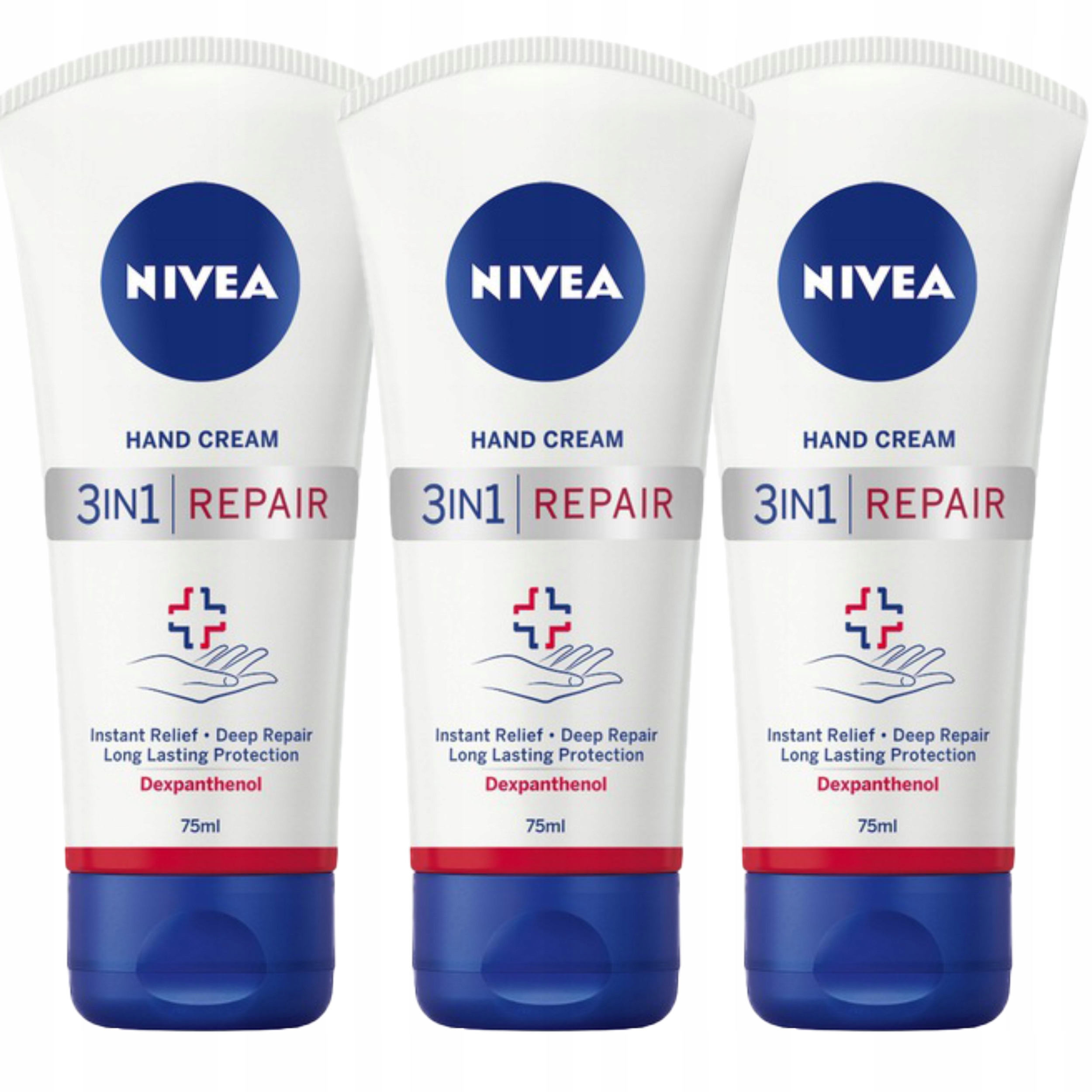 

Nivea Krem do Rąk Repair 3*75ml regenerujący