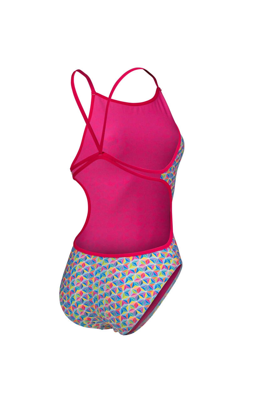 Strój kąpielowy Arena STARFISH SWIMSUIT LACE FREAK ROSE-WHITE MULTI 38 Materiał dominujący poliester