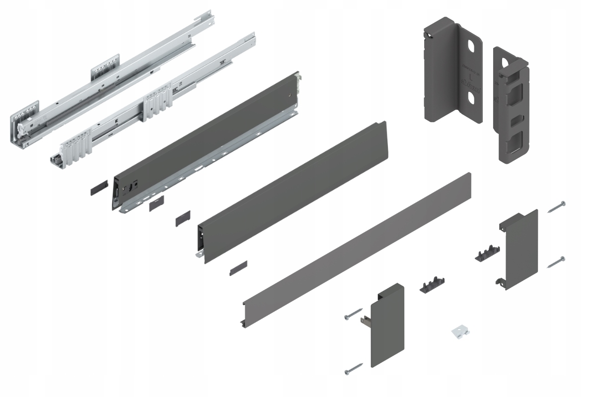 Blum Zásuvka Merivobox 550 Nízka M vnútorná Antr