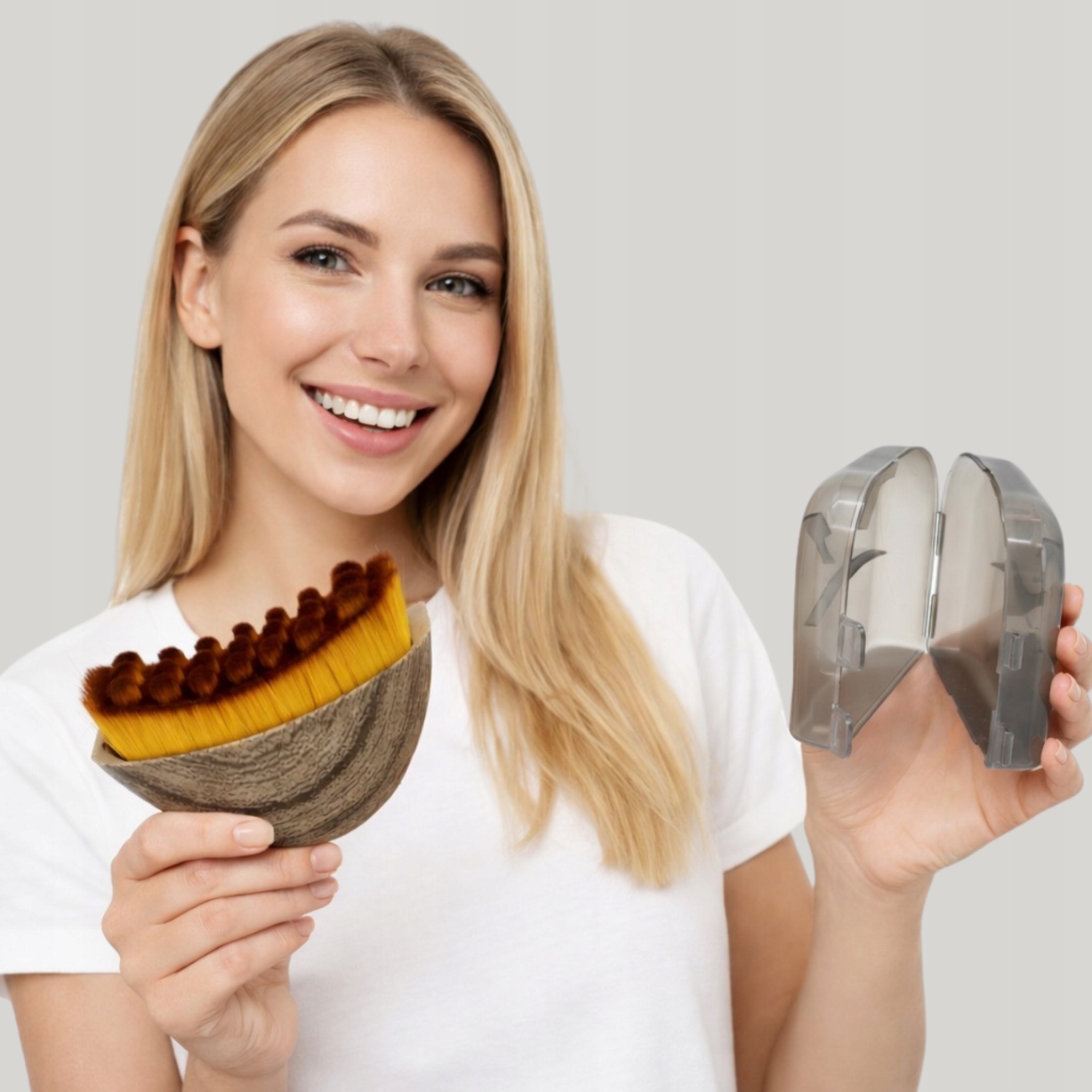 SZCZOTKA LIMFATYCZNA DO TWARZY MASAŻER DREWNIANY GLOWUP