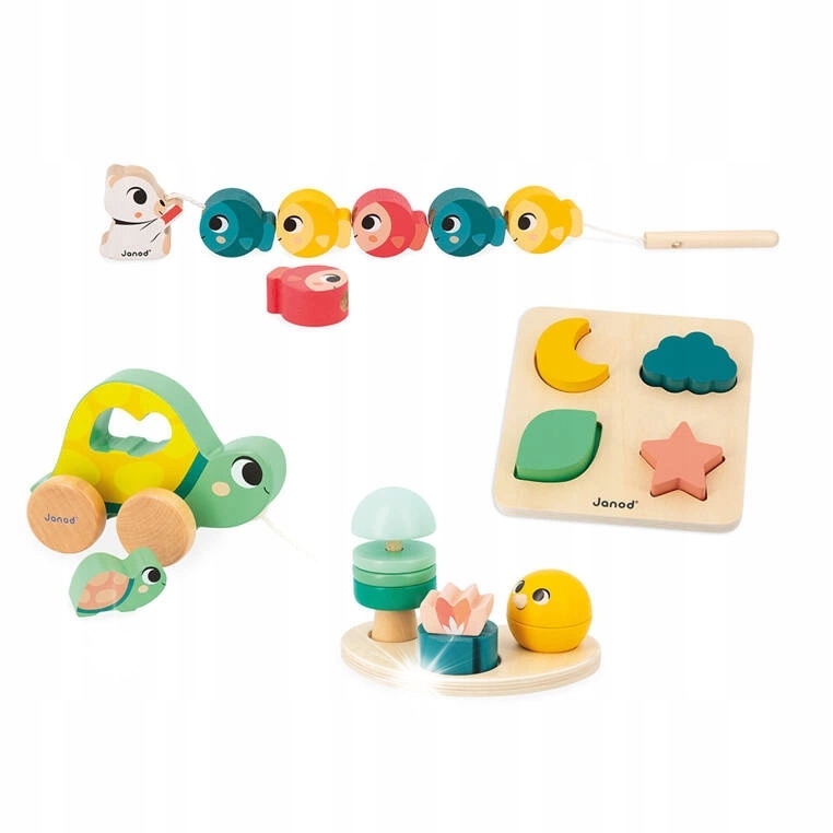 Janod: zestaw zabawek edukacyjnych Box 18 m-cy 4064