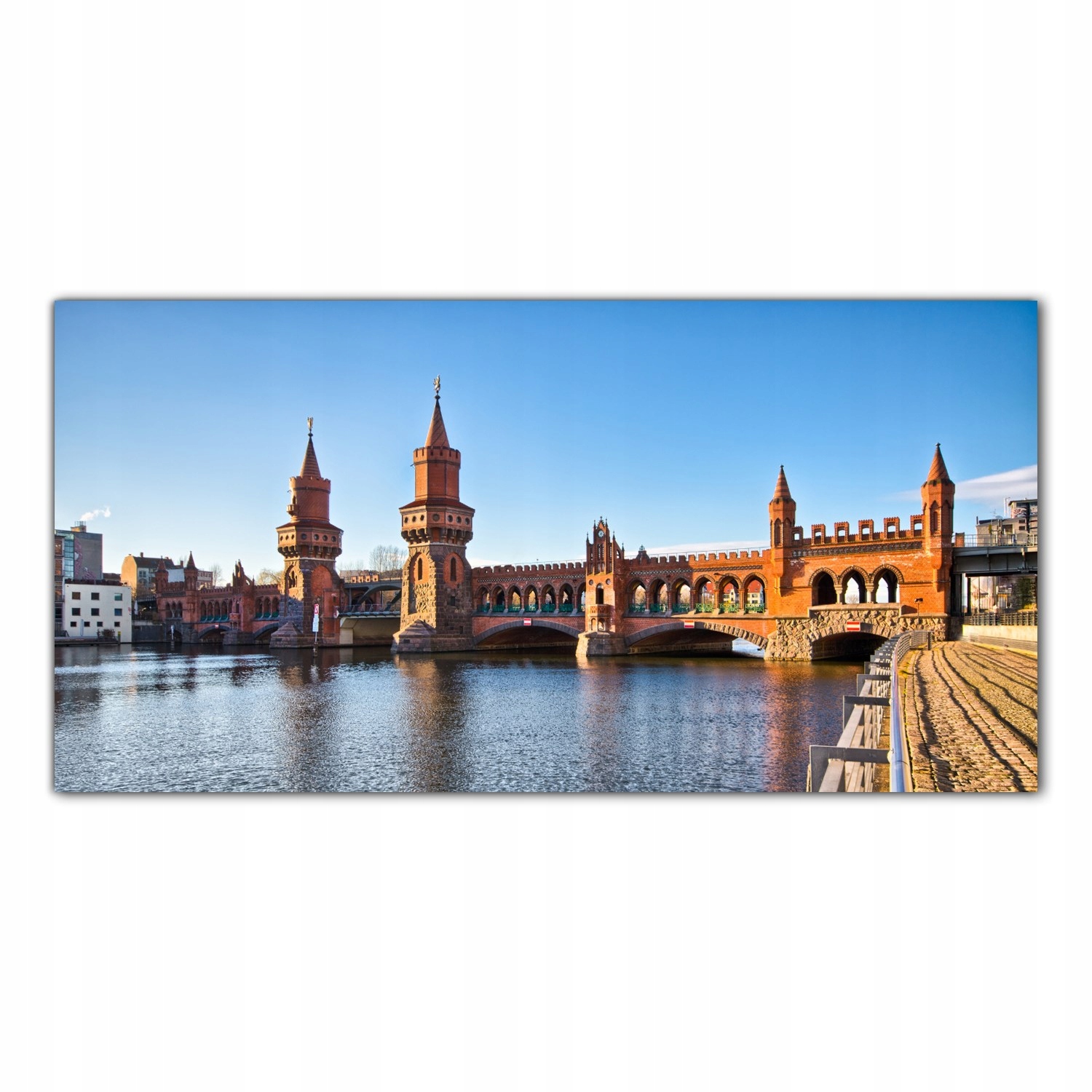 Berlínský most Oberbaum 120x60 Kuchyňský panel nad pracovní deskou