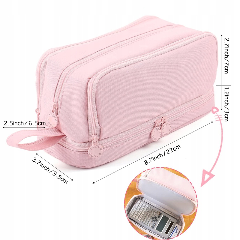 PIÓRNIK SZKOLNY CZTEROKOMOROWY WIELOFUNKCYJNY 3W1 SZKOLNY DO SZKOŁY Marka bez marki