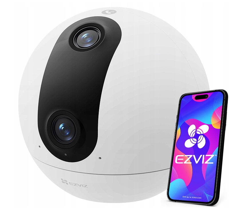 WiFi opatrovateľská kamera Ezviz C60P Dual Lens 6Mpx (3MP 3MP) Dvojitý objektív