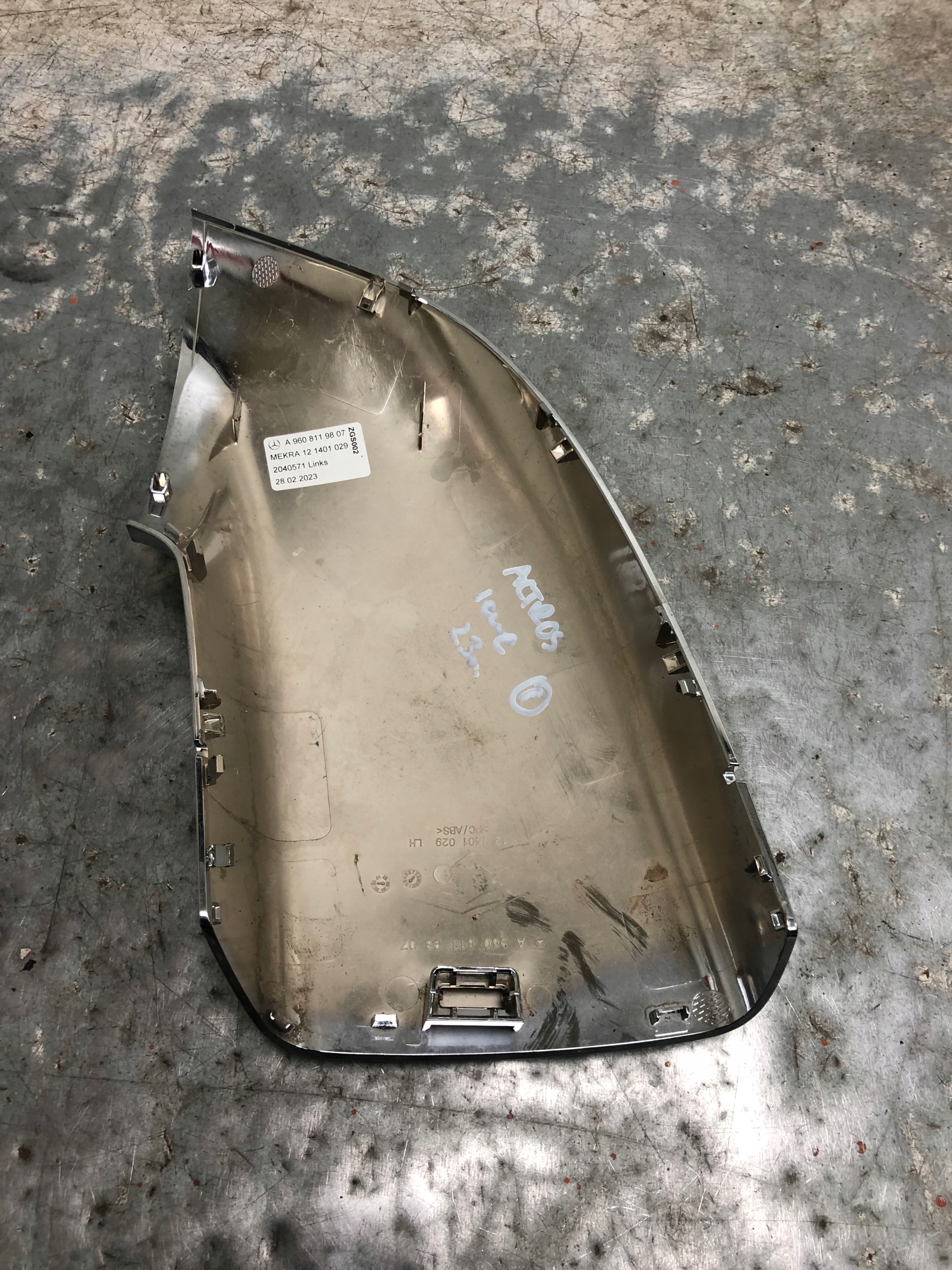 cover mirrors CHROM left MERCEDES ACTROS A960 A9608119807