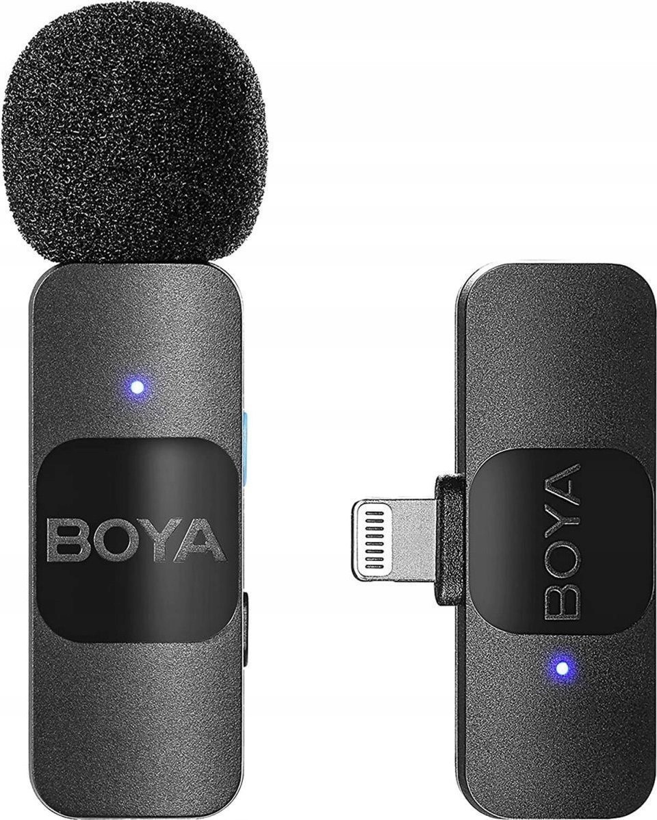 Bezprzewodowy mikrofon BOYA BY-V1 2.0 2,4 GHz złącze Lightning