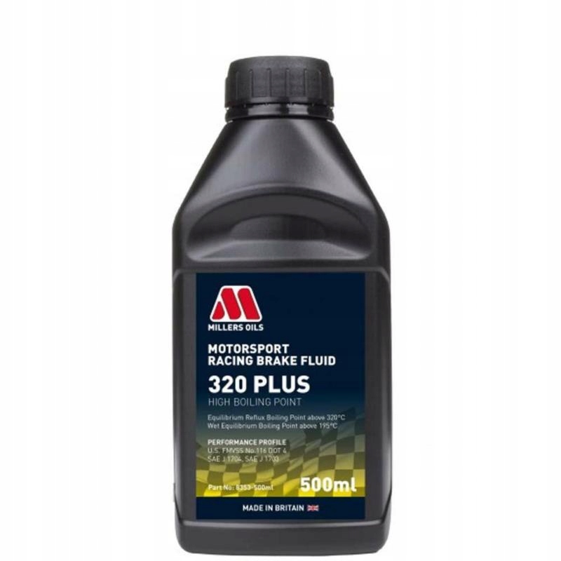 

Millers Racing Brake Fluid 320+ 500ml wyczynowy