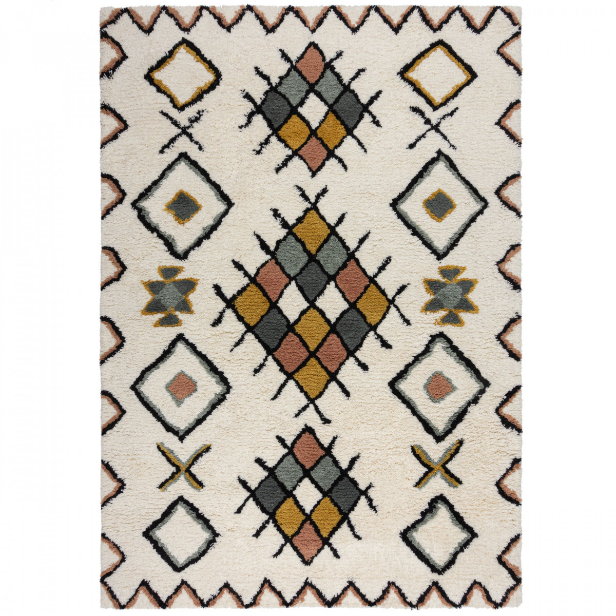 160x230 Kusový koberec Moroccan Midar Shaggy Multi