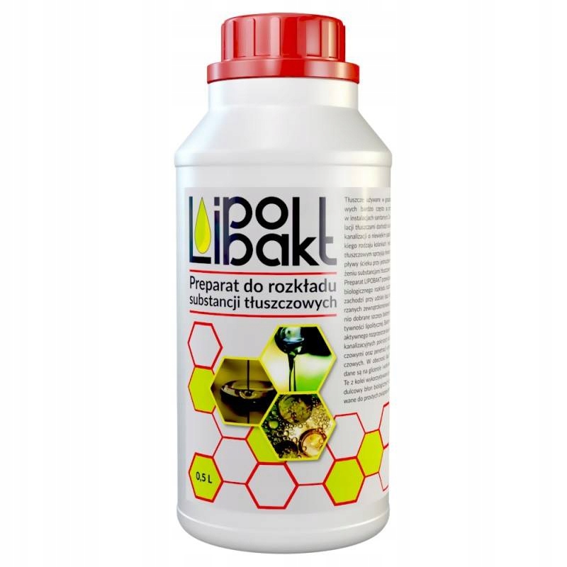 

Lipobakt Płyn Usuwa Tłuszcz Udrażnia Biobakt 0,5L
