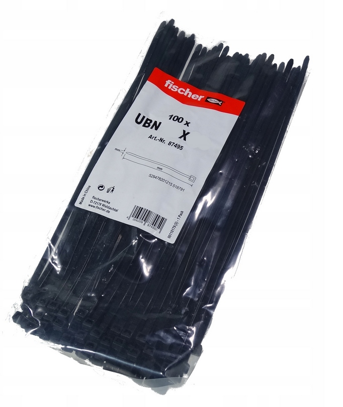

Fischer Opaska Kablowa Bn 4,8x360mm Czarna 100szt
