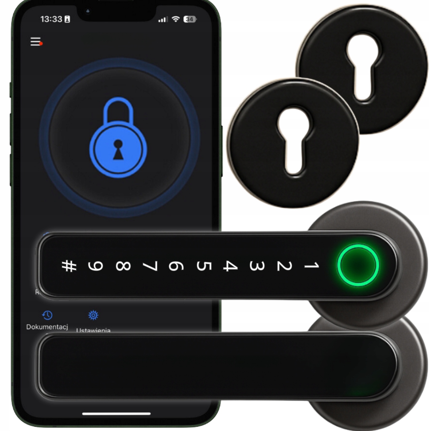 Elektronický Zámok Kľučka Na Dvere S Kódom Ttlock Smart Aplikácia