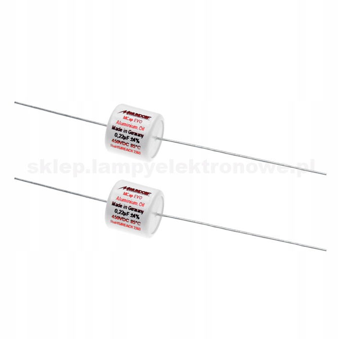 Kondenzátor Mcap Evo ALU-Oil 0,22uF 450V Mundorf – 2 ks – vybraný pár