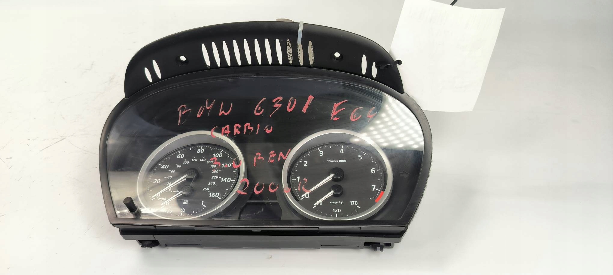 dials clock 62.11-6983167 BMW SERIA 6