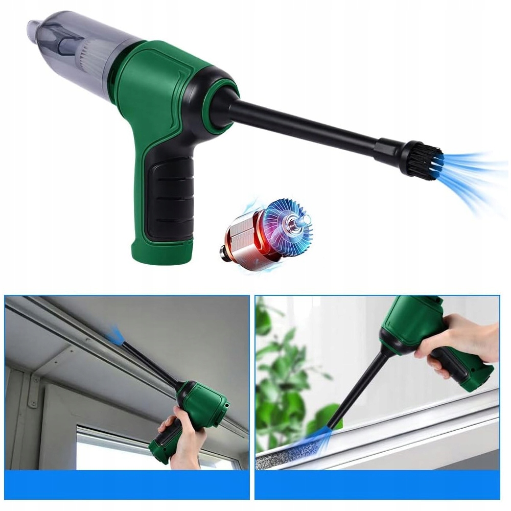 ODKURZACZ RĘCZNY SAMOCHODOWY BEZPRZEWODOWY MOCNY AKUMULATOROWY + KOŃCÓWKI Model Odkurzacz samochodowy