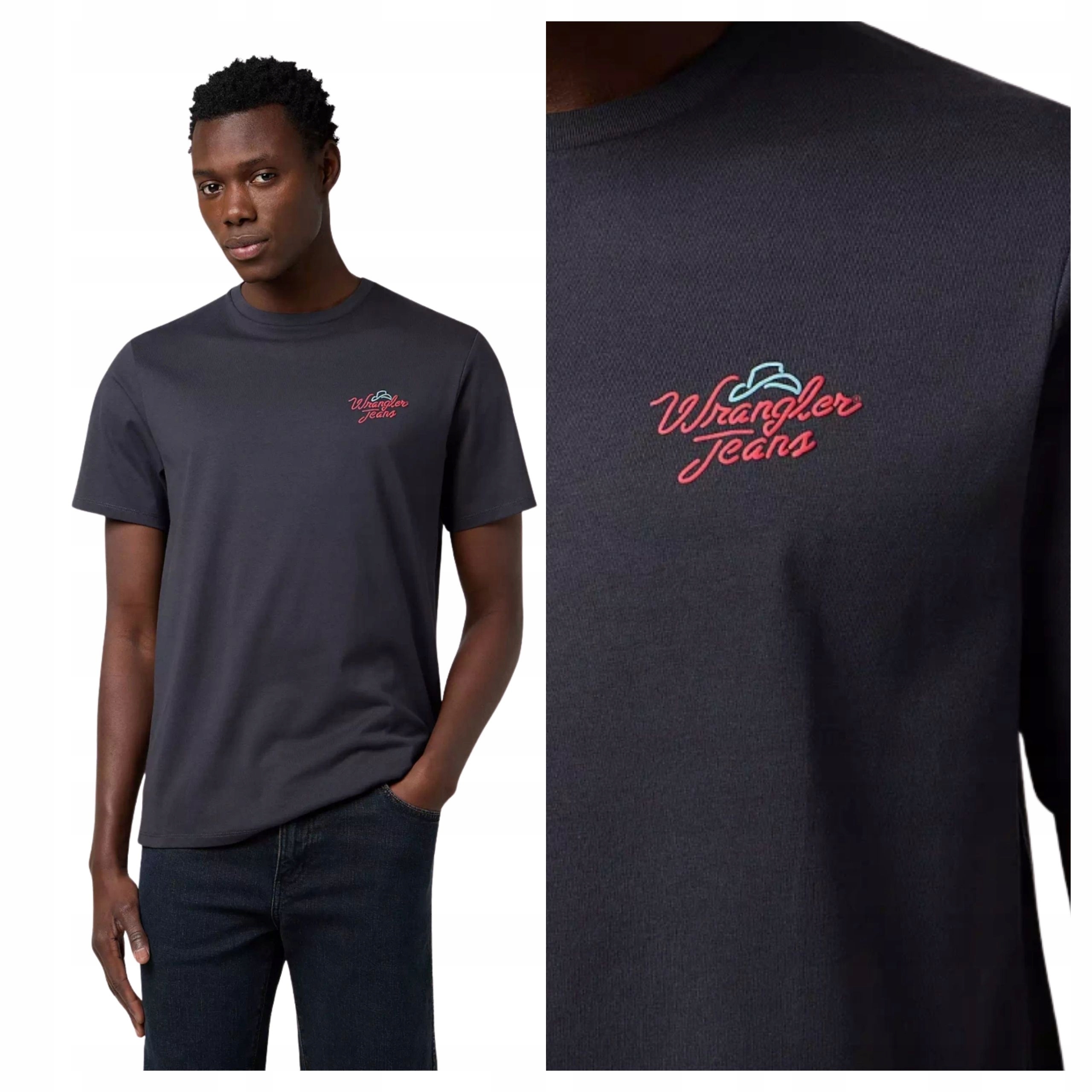 pánské tričko Wrangler Graphic Tee Šedé Bavlněné Casual L