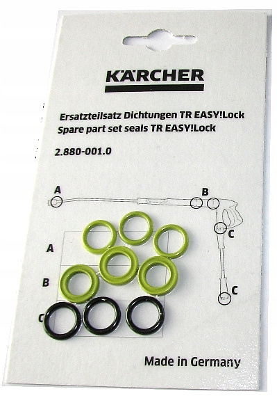

Karcher zestaw uszczelek o-ringi (9szt) EASY!Lock