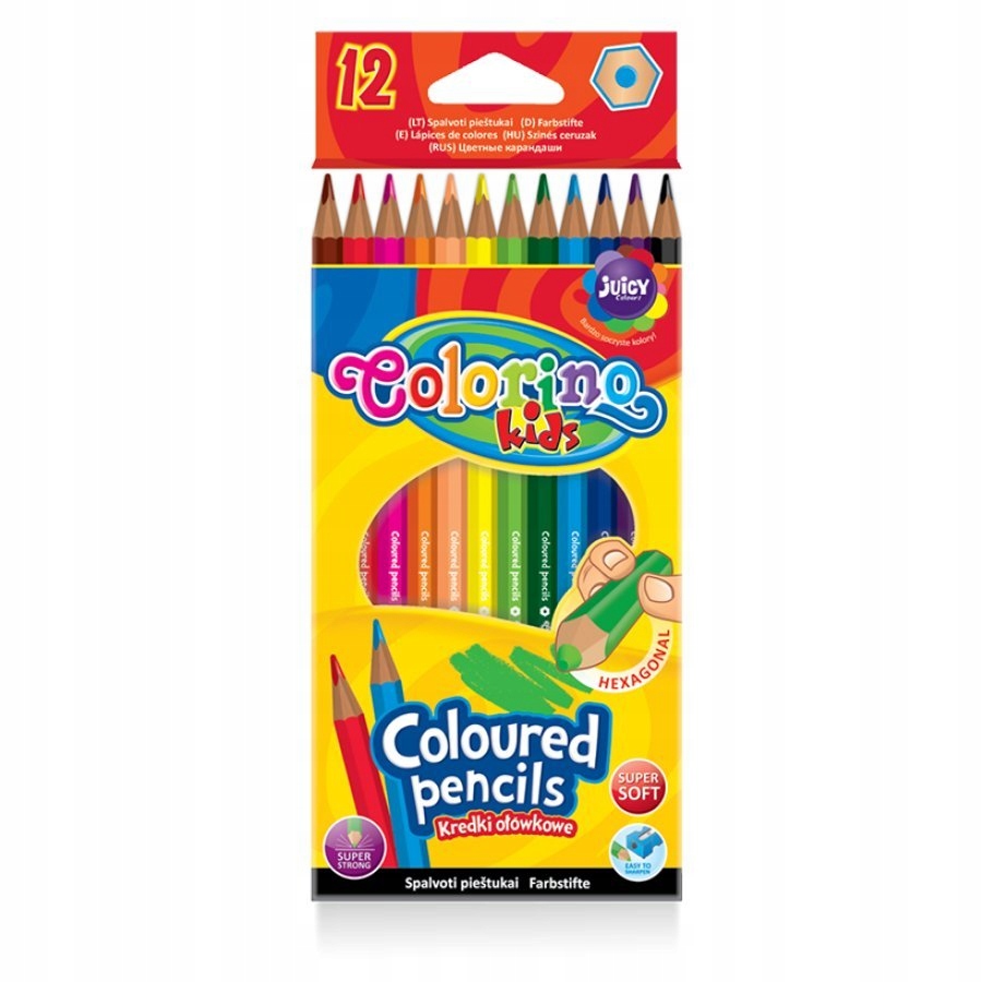 

Kredki Ołówkowe heksagonalne Colorino